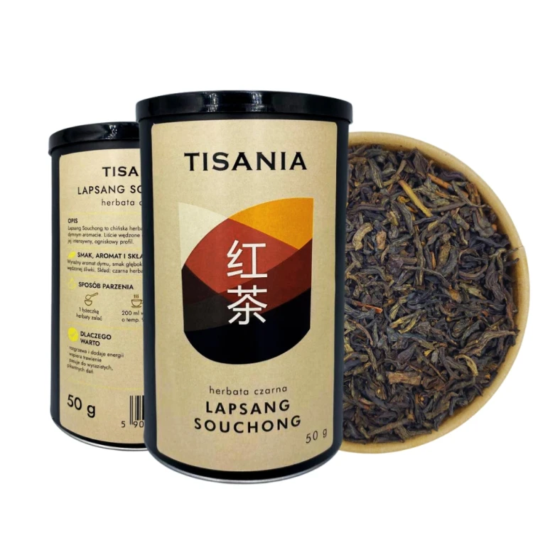 Lapsang Souchong w puszce 50 g – wędzona herbata czarna