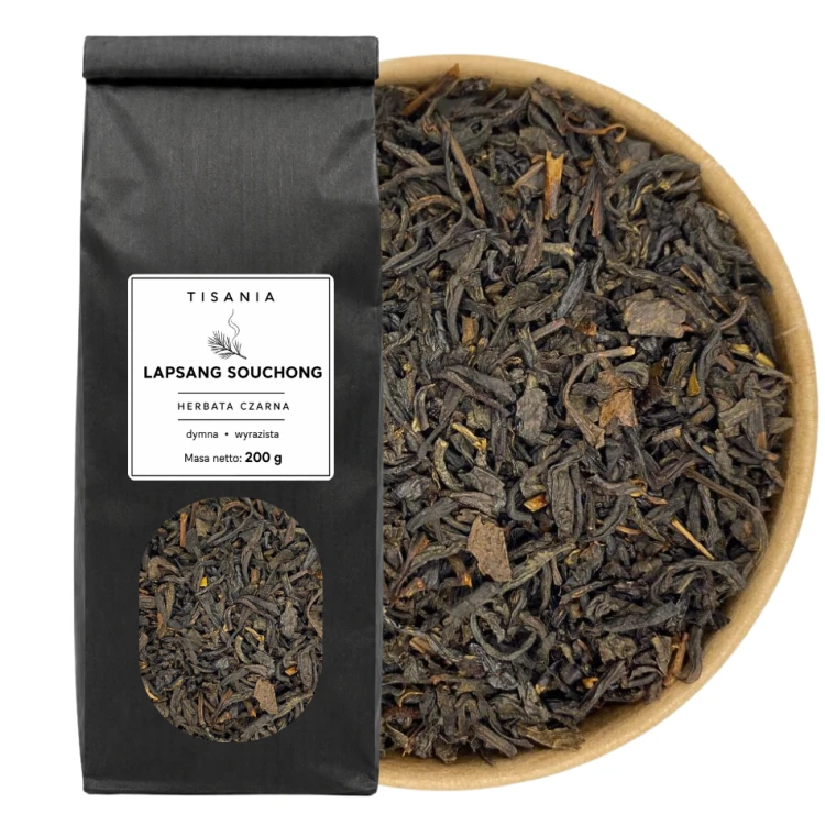 LAPSANG SOUCHONG herbata czarna WĘDZONA liściasta – zdjęcie 3