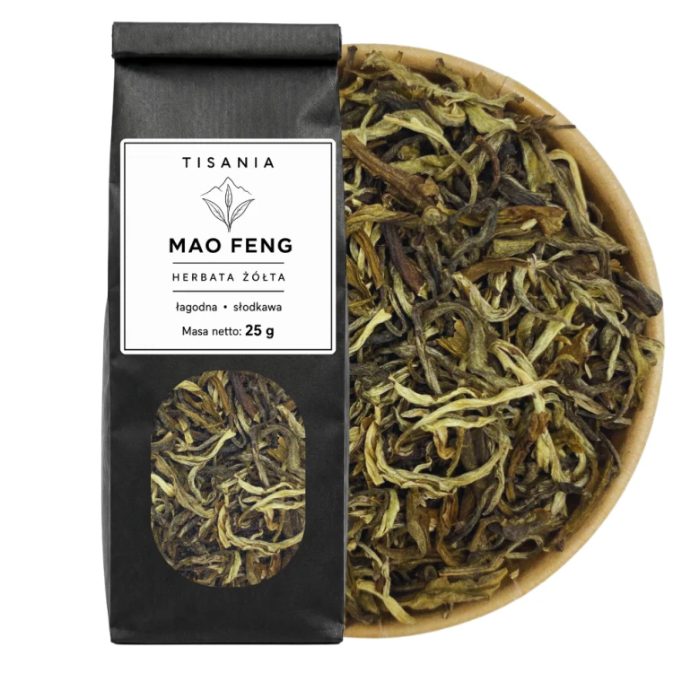 Mao Feng herbata żółta liściasta chińska – zdjęcie 2