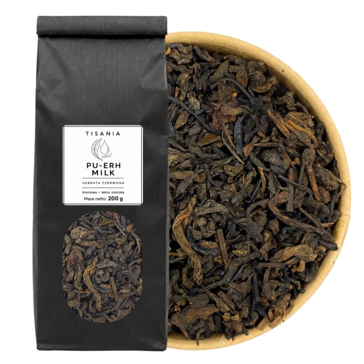 Pu-Erh Milk herbata czerwona liściasta o mlecznym aromacie – zdjęcie 3