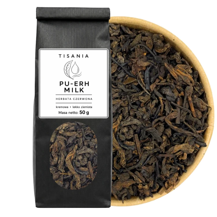Pu-Erh Milk herbata czerwona liściasta o mlecznym aromacie