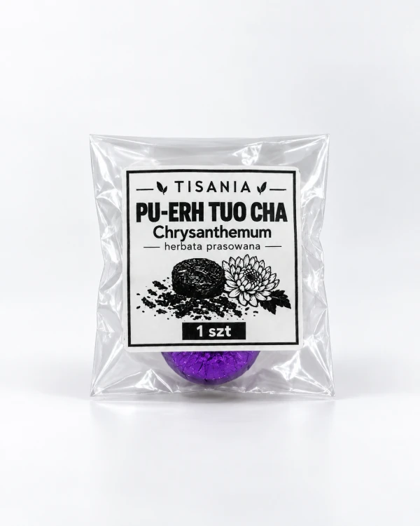 Pu-Erh Chrysanthemum Tuo Cha – herbata czerwona prasowana – zdjęcie 7
