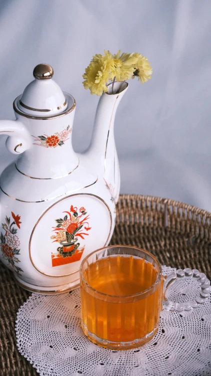 Pu-Erh Chrysanthemum Tuo Cha – herbata czerwona prasowana – zdjęcie 6